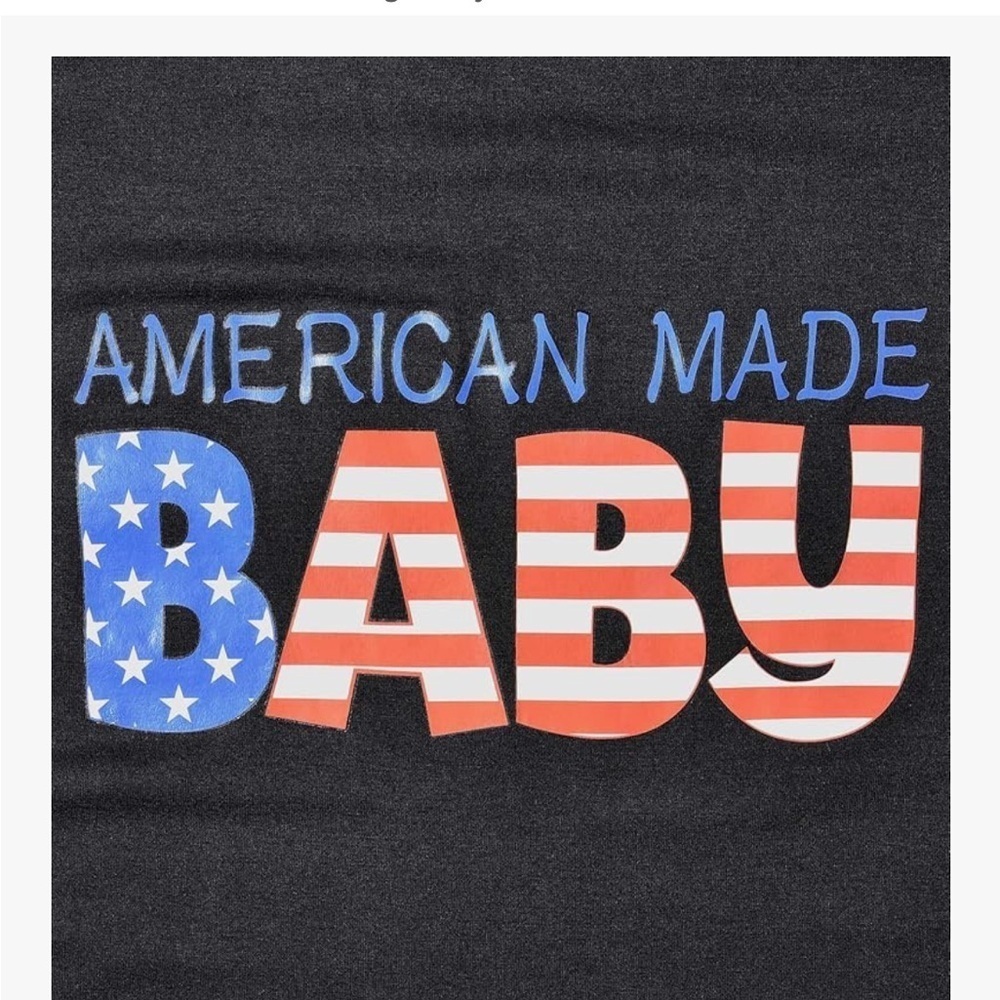 š©· 3/$18 NWT Maternity T-Shirt with American Made Baby Print - Picture 4 of 6